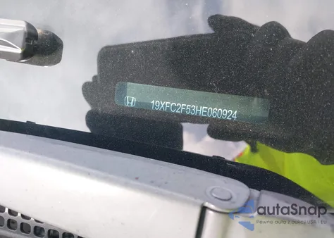 2017 Honda Civic Lx из США, поврежденный, VIN 19XFC2F53HE060924